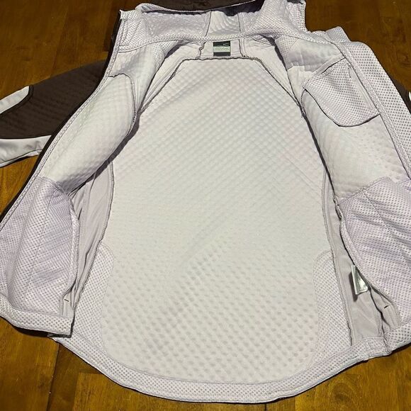 Nike Thermal Shield Womens Quilted Brown and Purple Athletic Jacket Size Medium - Picture 9 of 16